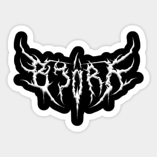 Bjork Metal Sticker